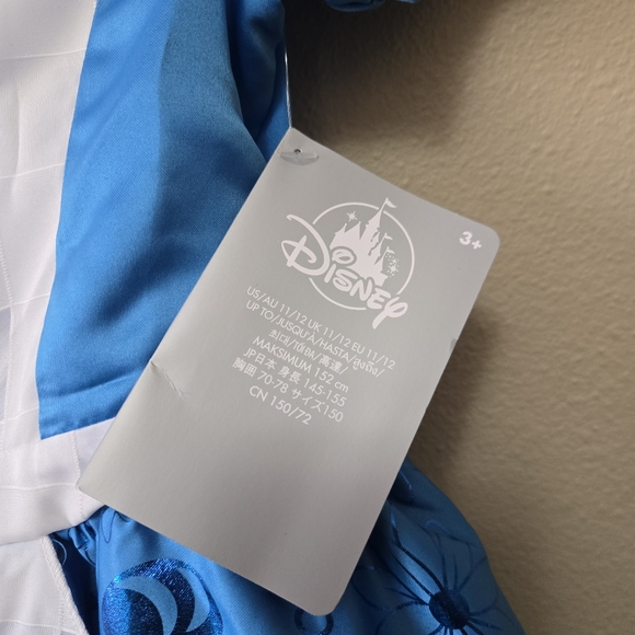 DISNEY STORE Alice in Wonderland Costume Dress Blue Girls 11/12 NEW NWT - Picture 8 of 11